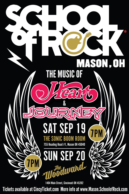 School of Rock Mason Music of Heart and Journey at The Woodward