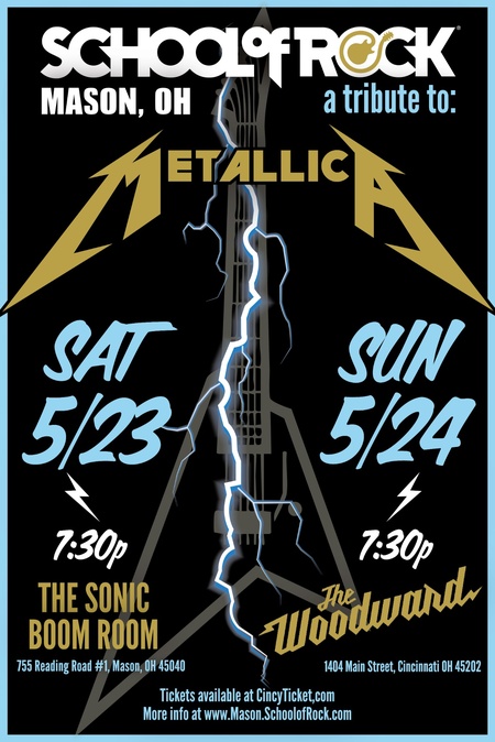 School of Rock Mason Tribute to Metallica at The Woodward