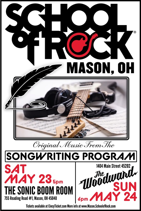 School of Rock Mason Songwriting Showcase at The Woodward